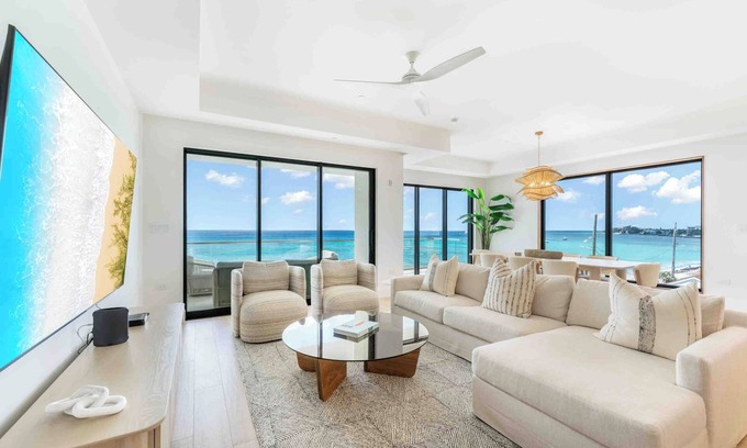 Grand Cayman Condo | Sands #5: New Luxury 7 Mile Beach Condo w/Rooftop Pool & Barefoot Beach
