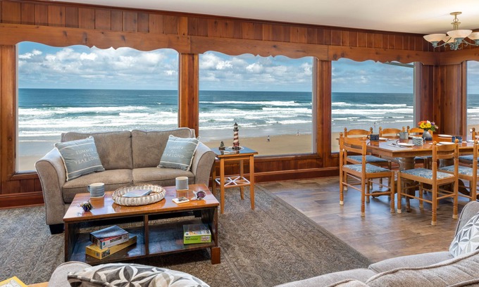 Roads End House | Idyllic Beachfront Retreat with Hot Tub & Ocean Views