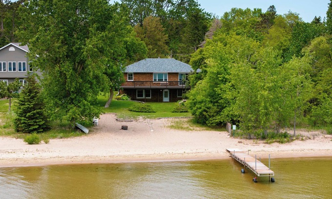 Shell Lake Cabin | Experience Sandy Shore Lodge: Private Beach & Ocean Views