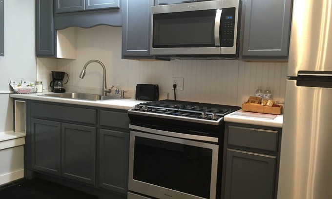 Alpena Apartment | Convenient Stay Steps from Downtown Alpena with Great Amenities