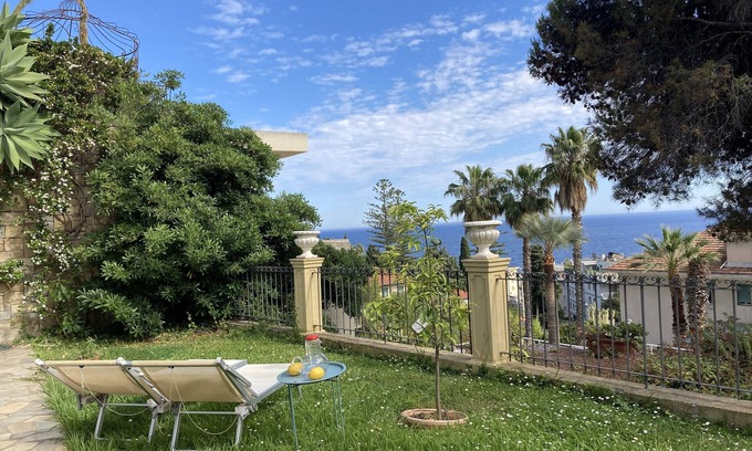 Sanremo Apartment | Cozy Sanremo Apartment in Provencal Villa with Garden