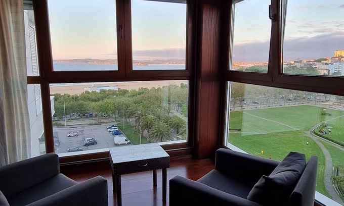 Santander Apartment | Scenic Sardinero Beach with Breathtaking Views & Spa