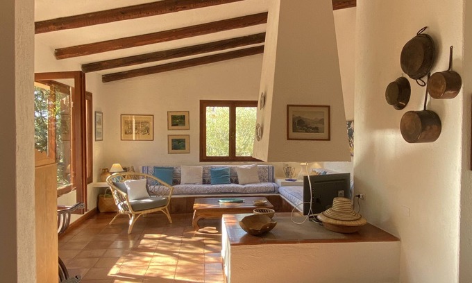 Monte Petrosu Villa | Bright Villa in Sardinia with Garden, Near the Sea