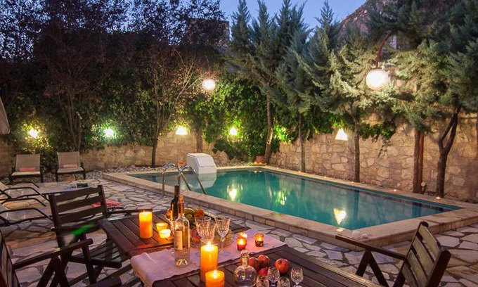 Agios Mamas Villa | Relax at Sarris Villa: Poolside Retreat in the Countryside