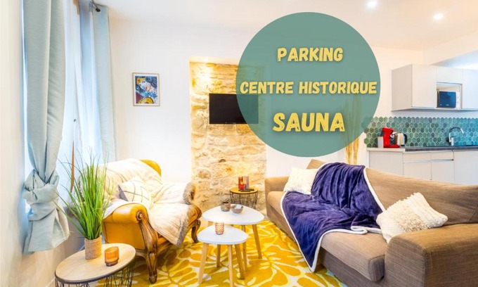 Laon Apartment | Experience Relaxation at Le Loft des Remparts with Sauna