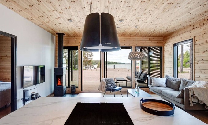 Kimito Island House | Beachfront Bliss at Saunamäki G with Ocean Views & Spa