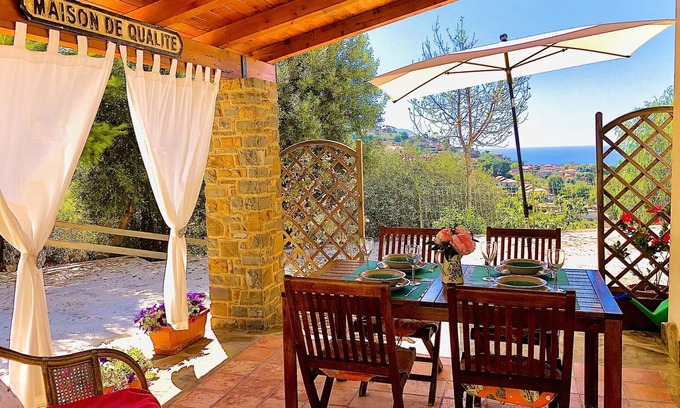 Santa Maria di Castellabate House | Oceanfront Getaway: Panoramic House with Pool & Spa