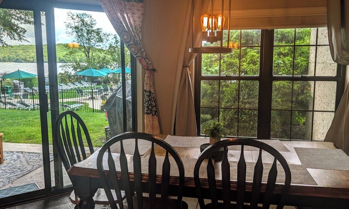 Lake Harmony Condo | Relaxing Retreat with Lake Views & Pool Access Awaits!