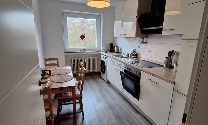 Bielefeld Apartment | Modern Apartment with Balcony for Up to 4 Guests
