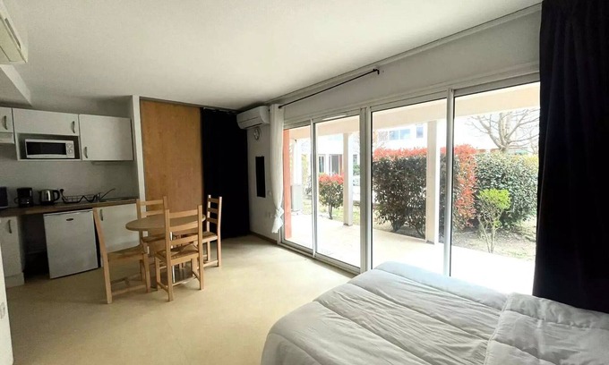 Vernet-les-Bains Apartment | Schönes Studio in der Residenz Les Balcons du Canigou