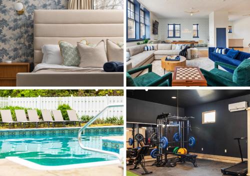 Union Pier House | SchoolHouse now Lux BNB! Gym, Sauna, HotTub, GameRoom