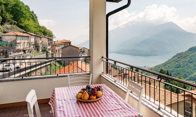 Garzeno Apartment | Sciura Elena's Terrace With Lake, Mounts & Valley, 3 Br Apartment By Halldis