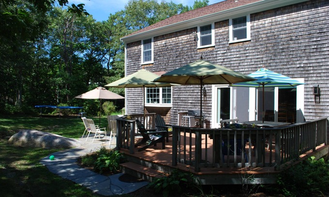 Cataumet House | Secluded Scraggy Neck Home with Oceanfront Views & Spa
