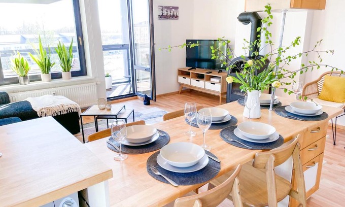 Beach Area Apartment | Relaxing Sea and City View Apartment with Sauna & Balcony