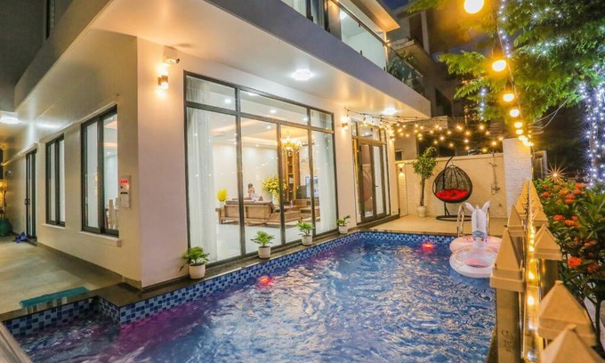 Sam Son Villa | Serene Sea Breeze Villa: Oceanfront Escape with Pool