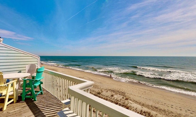 Kure Beach Condo | Oceanfront Retreat: Sea Forever with Pools and Spa Access