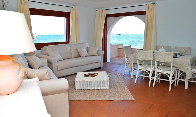 Porto Cervo Apartment | Oceanfront Sea Front Bonbonnière with Pet-Friendly Perks