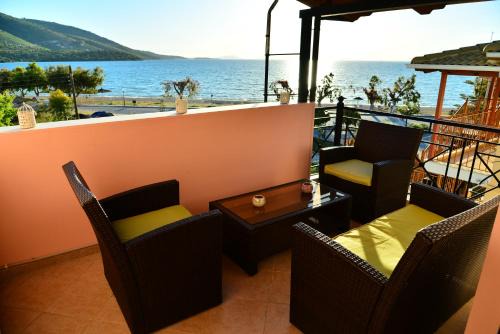 Plataria Apartment | Oceanfront Sea View Apartment in Plataria - Rated 9.2/10