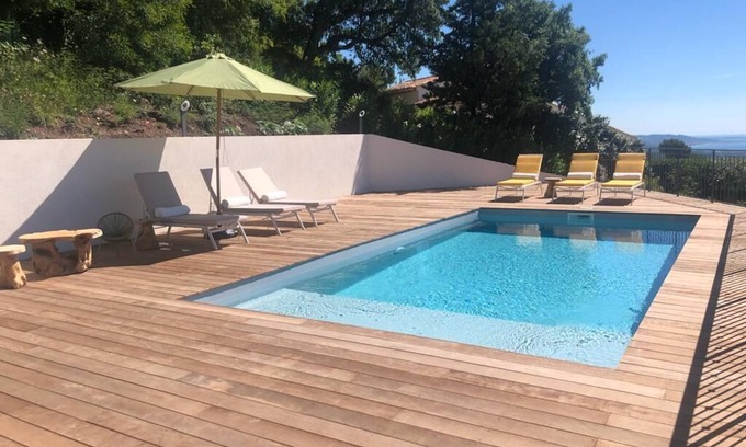 Les Adrets-de-l'Esterel House | SEA VIEW Modern Provencal Villa with Heated Pool & Oceanfront