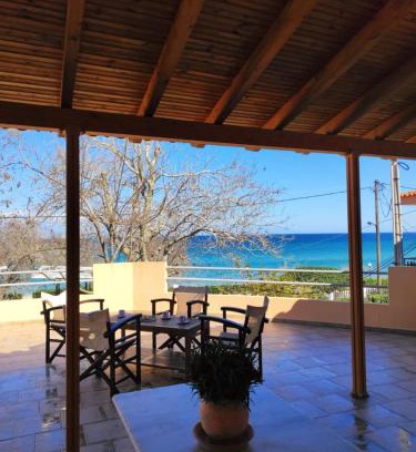 Aigialeia Apartment | Oceanfront Retreat at Sea View House - Rated 10/10