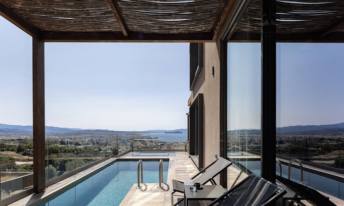 Halepa Villa | Experience the Sea View Villa with Private Pool and Spa