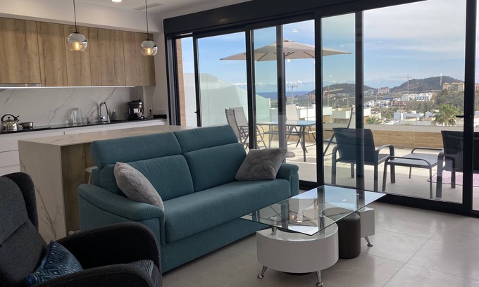 Golf Bahia Apartment | Idyllic Sea View Mountain Duplex with Pool & Spa in Finestrat