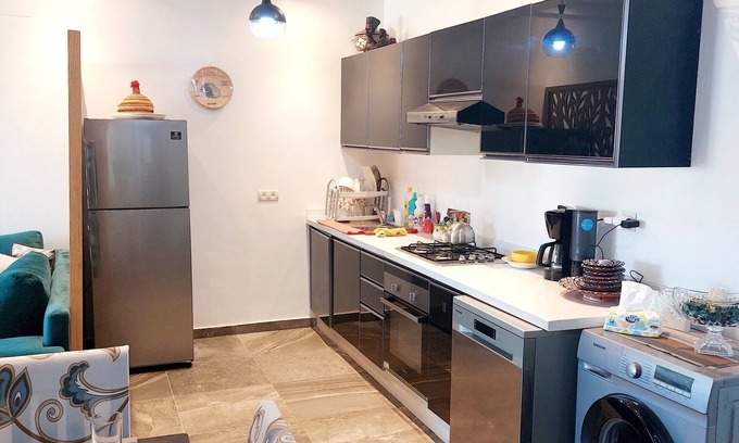 Sidi Rahal Apartment | Tranquil Sea View Residence with Pool and Family Amenities