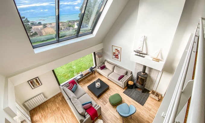 Trebeurden House | Relaxing Sea View Villa, Steps from the Beach
