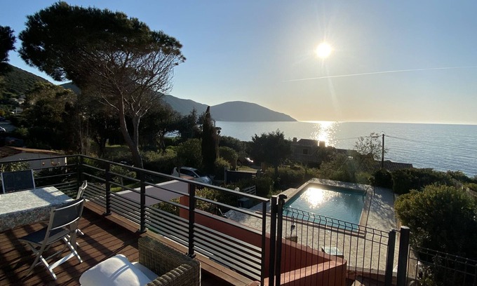 Corse-du-Sud Villa | Relax at Pietra Piombata with Oceanfront Views & Pool