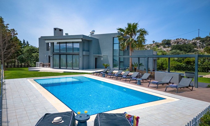 Chania Villa | Relax in a Private Pool with Breathtaking Sea Views