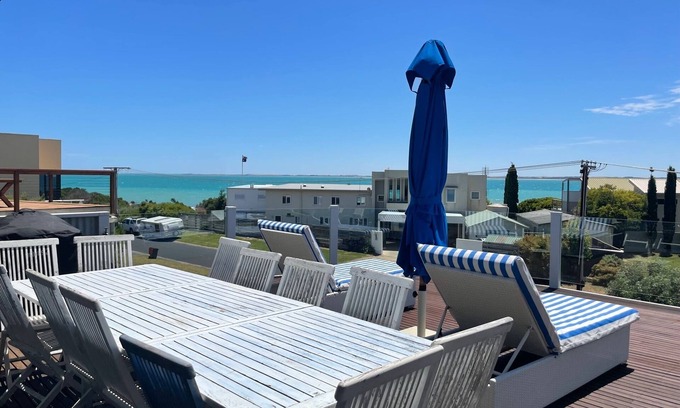 Waterhouse House | Relaxing Sea Views Steps from Hooper's Beach and Town Center