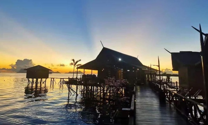 Semporna Ski Chalet | SeaCoral Water Chalet offers a terrace/ bacony . Guests can enjoy sea views.