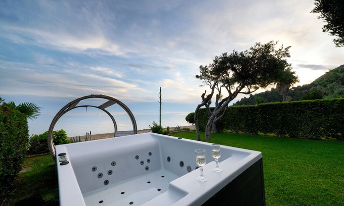 Parelia Villa | Seaduced Beachfront Villa with Pool and Family-Friendly Amenities
