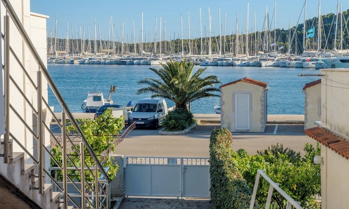 Rogoznica Apartment | Seafront Apartment with Balcony and Scenic Ocean Views