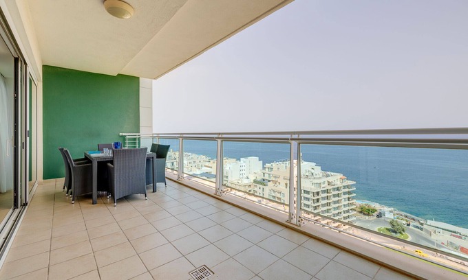 Sliema Apartment | Seafront Retreat with Pool and Family-Friendly Amenities