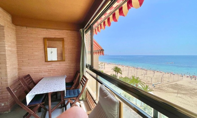 Cala Apartment | Seafront Poniente Beach Retreat with Spa & Family Amenities