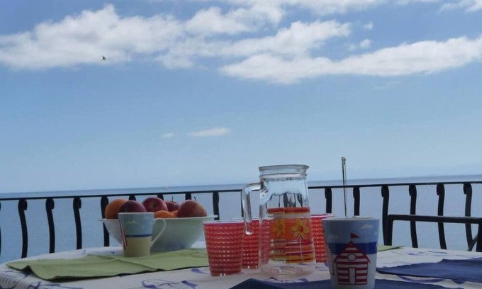 Lipari Historic Centre Apartment | Oceanfront Seafront Studio - Lipari with Kitchen & Views