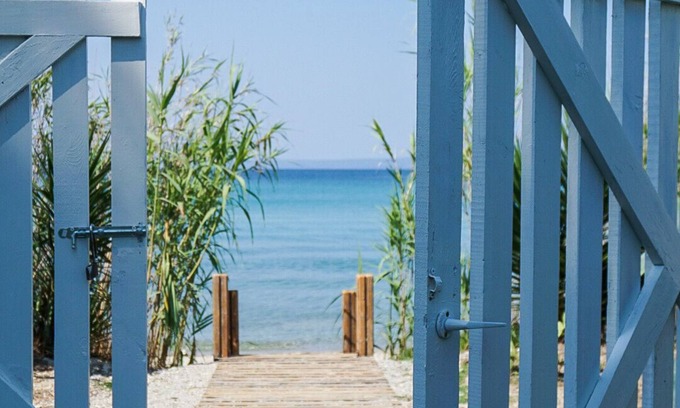 Haniotis Villa | Relax at SeaFront Villa Glaros - Family and Pet Friendly Stay