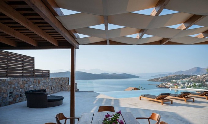 Kounelion Villa | Seafront Villa with Heated Pool in Unique Coastal Setting