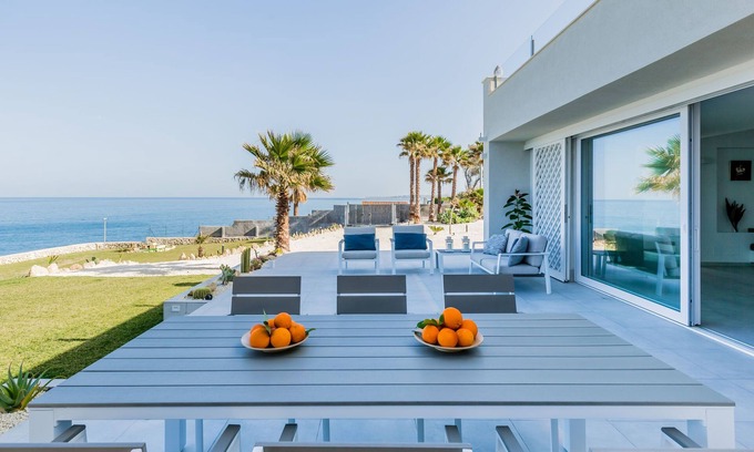 Costa Saracena-Castelluccio Villa | Seafront Villa with Jacuzzi & Direct Sea Access Awaits You