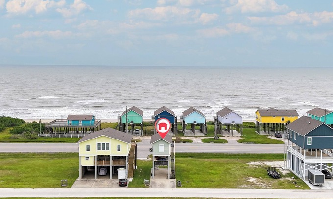 Port Bolivar House | Seagull Shores: Cozy 1 BR House with Ocean View & Kitchen