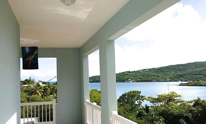 Culebra Pueblo Apartment | Waterview Family Suite with Pool & Fully Equipped Kitchen