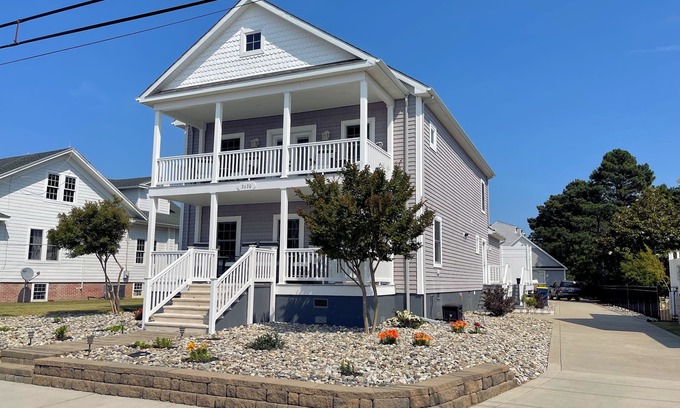 Chincoteague House | Seas The Day: Waterfront Retreat with Boat Dock & Decks