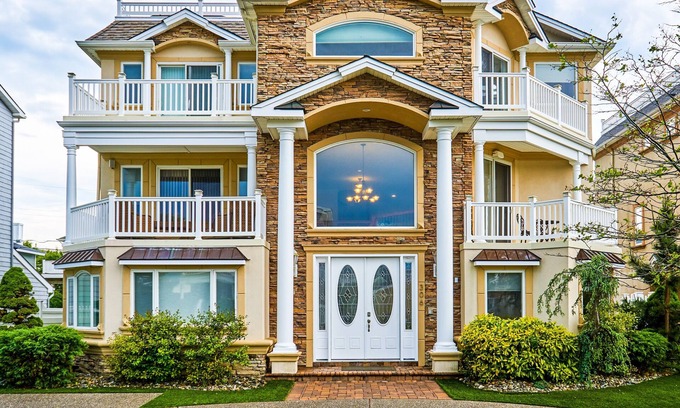 A-Zone House | Beachfront Mansion with Rooftop Deck and Private Pool