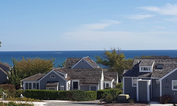 Mashpee House | Seaside Condo: Steps from Private Beach with Ocean View