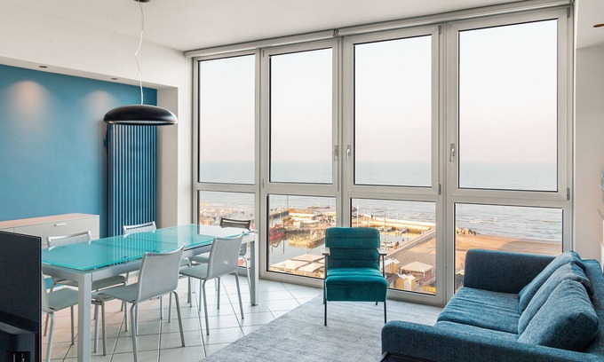 Riccione Apartment | Seaside Retreat: BLUE IL PORTO with Scenic Sea Views