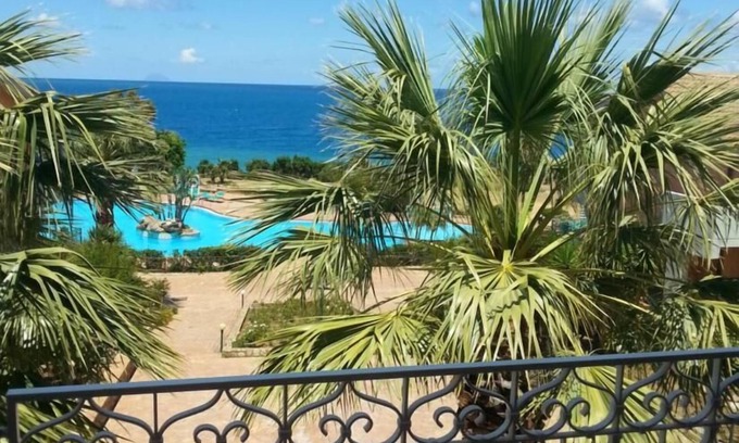 Pollina Apartment | Seaside Retreat at Rais Gerbi with Pool and Family Amenities