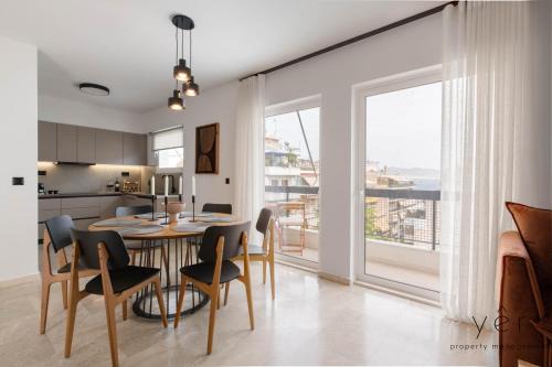 Piraeus Apartment | Seaside Luxury - 3 Min to Freatida Beach