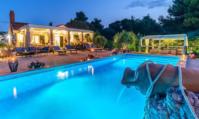 Supetar House | Elegant Seaside Villa with Pool and Oceanfront Views