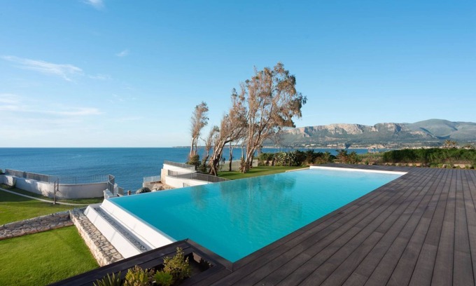 Trappeto Villa | Seaside luxury with private pool, sauna and direct beach access